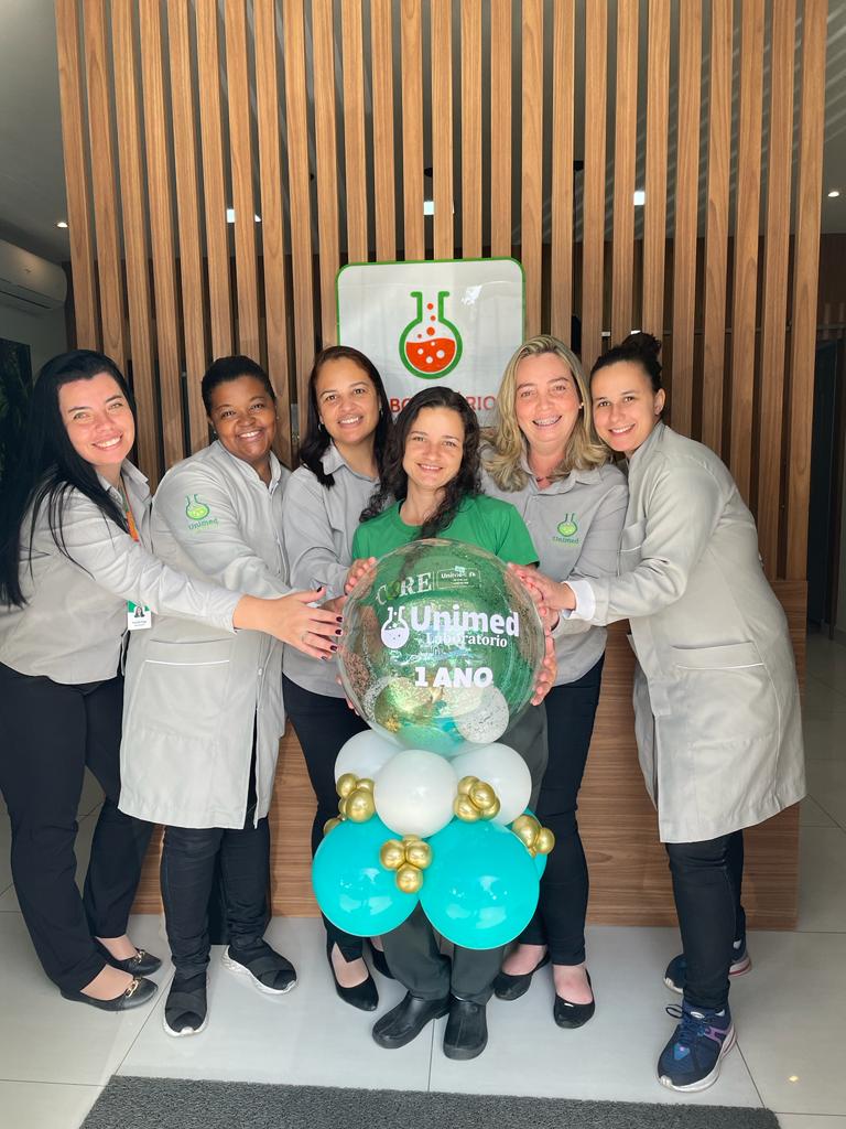 Colaboradoras do Laboratório Unimed